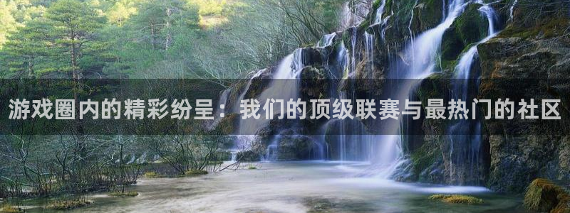 手机赢咖娱乐下载安装：游戏圈内的精彩纷呈：我们的顶级联赛与最