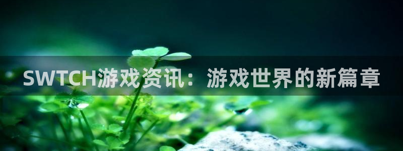 赢咖娱乐官网登录：SWTCH游戏资讯：游戏世界的新篇章