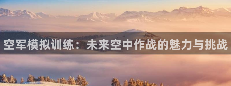 赢咖娱乐咨询：空军模拟训练：未来空中作战的魅力与挑战